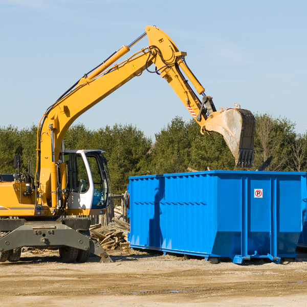 how many times can i have a residential dumpster rental emptied in Rhine WI